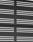 72" X 35" Black Metal Rectangular Planter Box