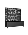 47" X 47" Black Metal Rectangular Planter Box