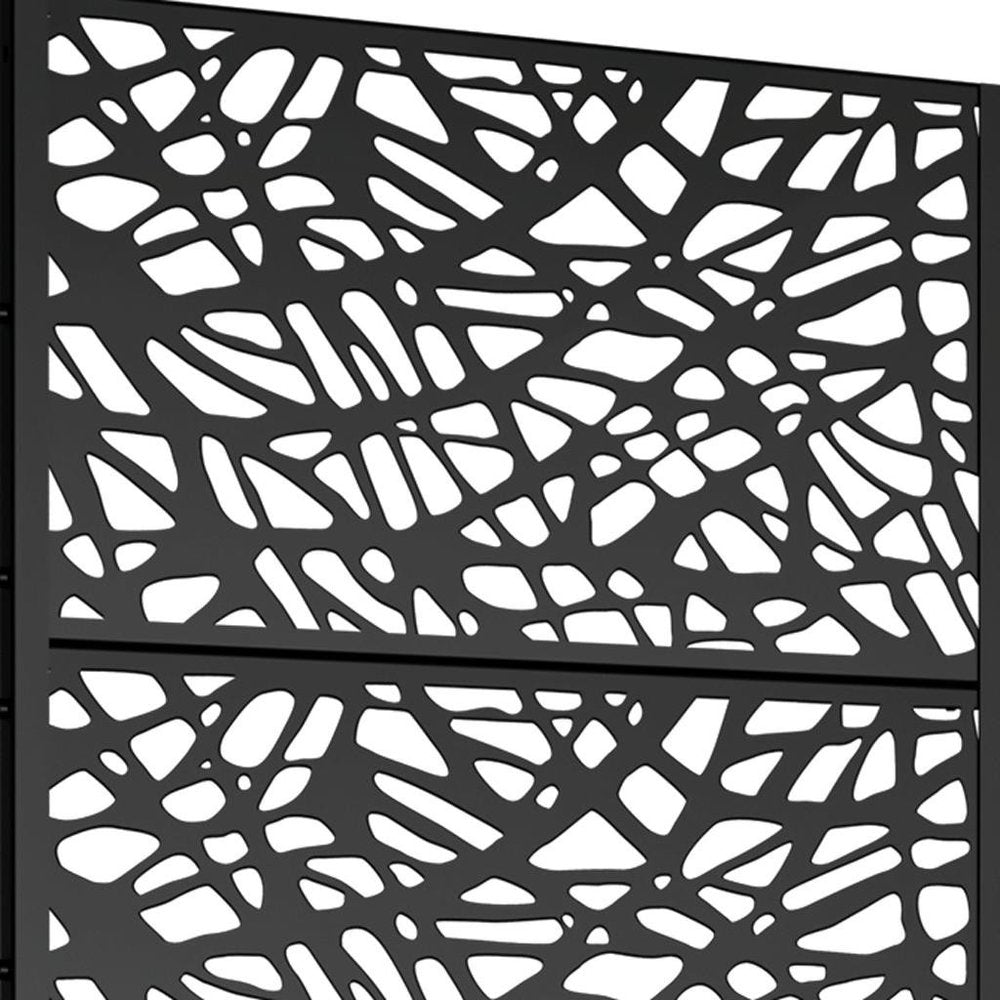 72" X 35" Black Metal Rectangular Planter Box