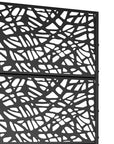 72" X 35" Black Metal Rectangular Planter Box