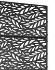 72" X 35" Black Metal Rectangular Planter Box