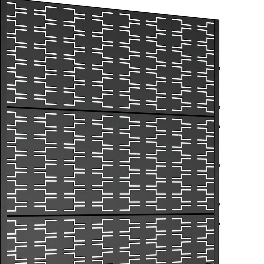 72" X 47" Black Metal Rectangular Planter Box
