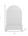 72" X 47" White Metal Rectangular Planter Box