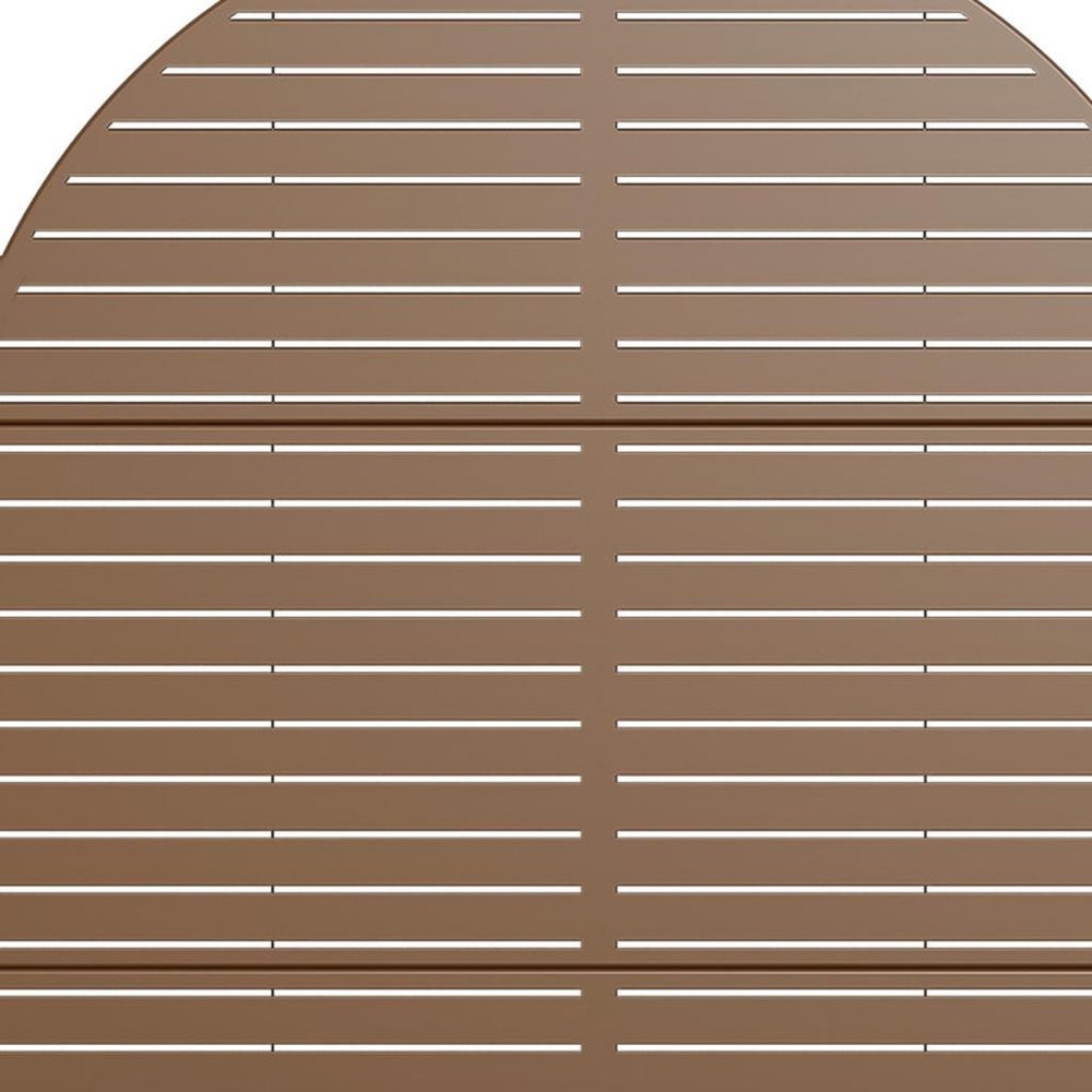 72" X 47" Brown Metal Rectangular Planter Box