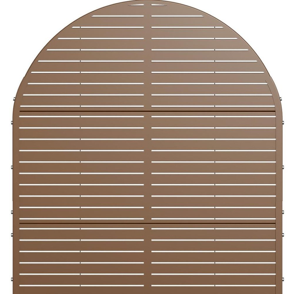 72" X 47" Brown Metal Rectangular Planter Box
