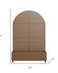 72" X 47" Brown Metal Rectangular Planter Box