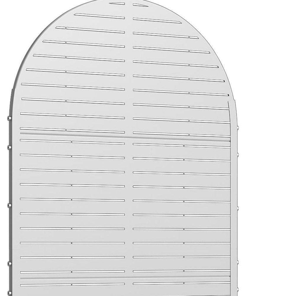 72" X 35" White Metal Rectangular Planter Box
