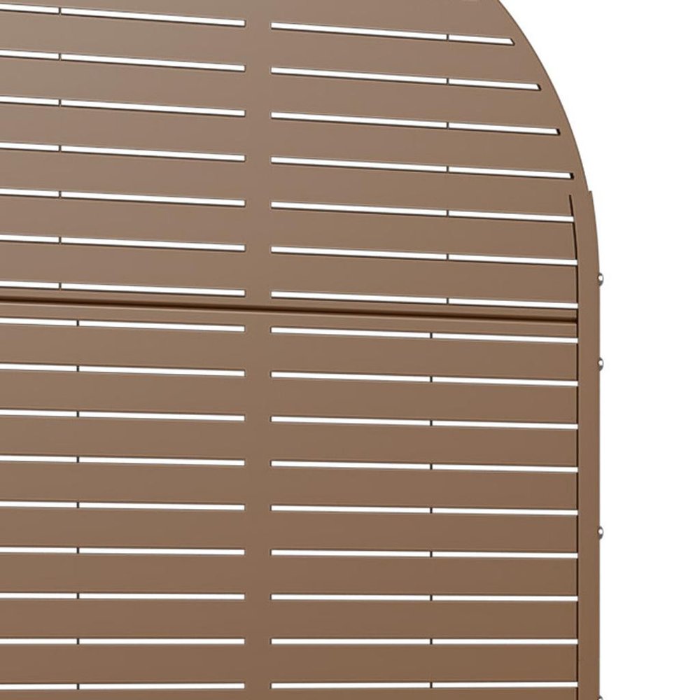 72" X 35" Brown Metal Rectangular Planter Box