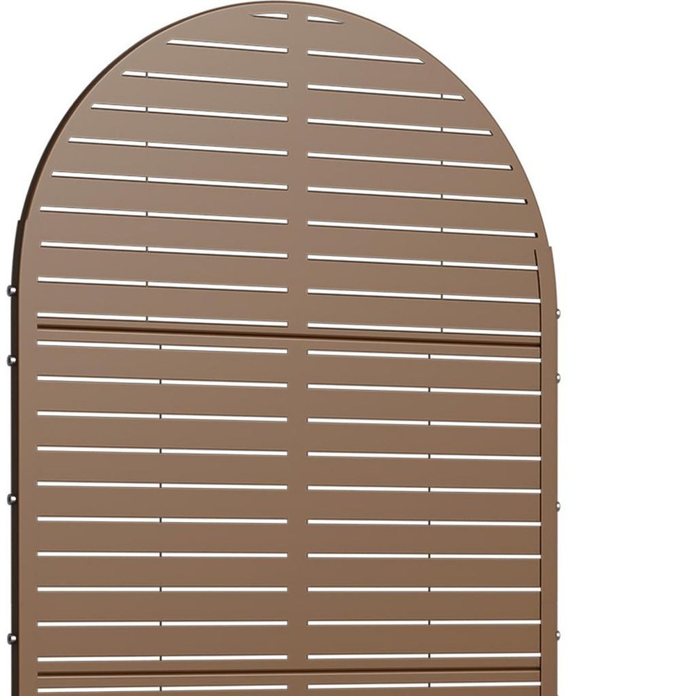 72" X 35" Brown Metal Rectangular Planter Box