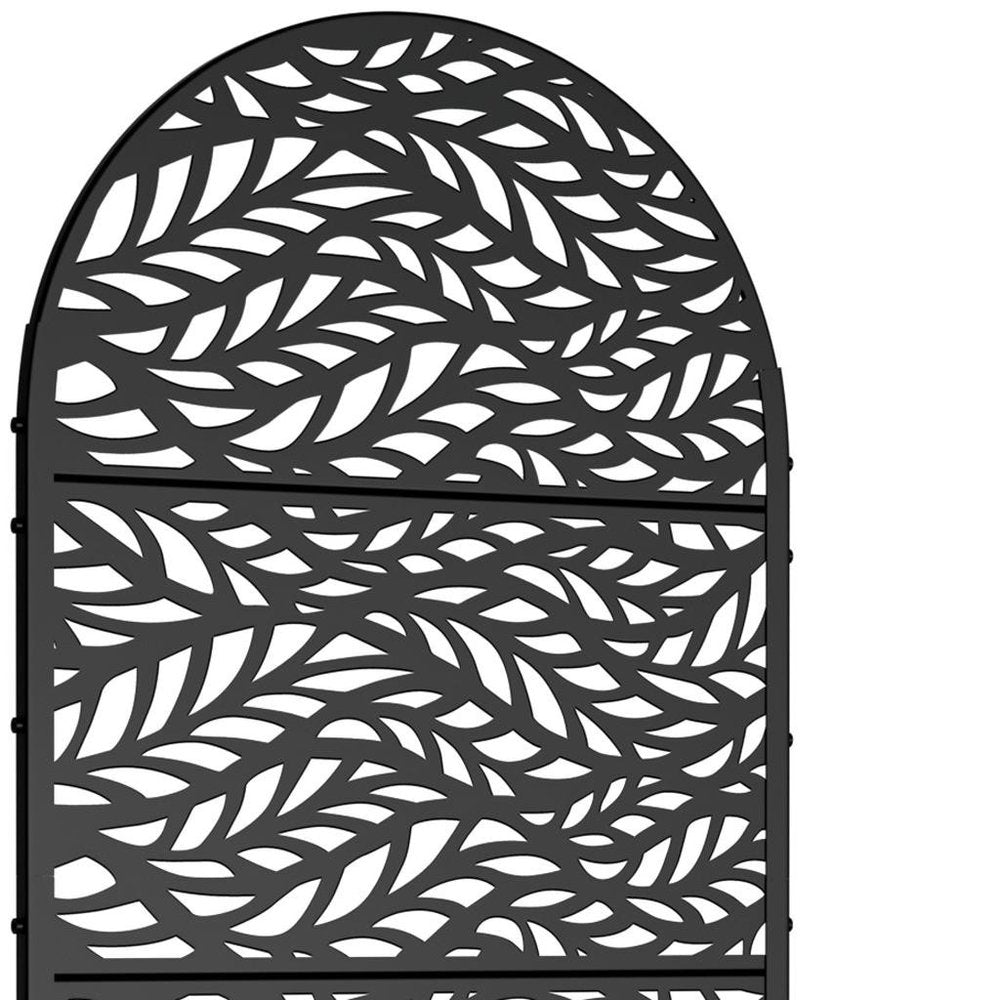 72" X 35" Black Metal Rectangular Planter Box