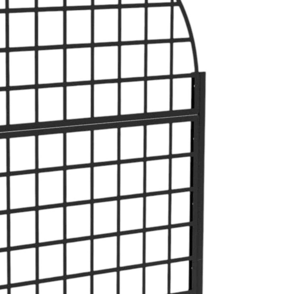 73" X 35" Black Metal Rectangular Planter Box