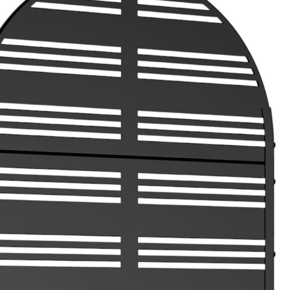 72" X 35" Black Metal Rectangular Planter Box