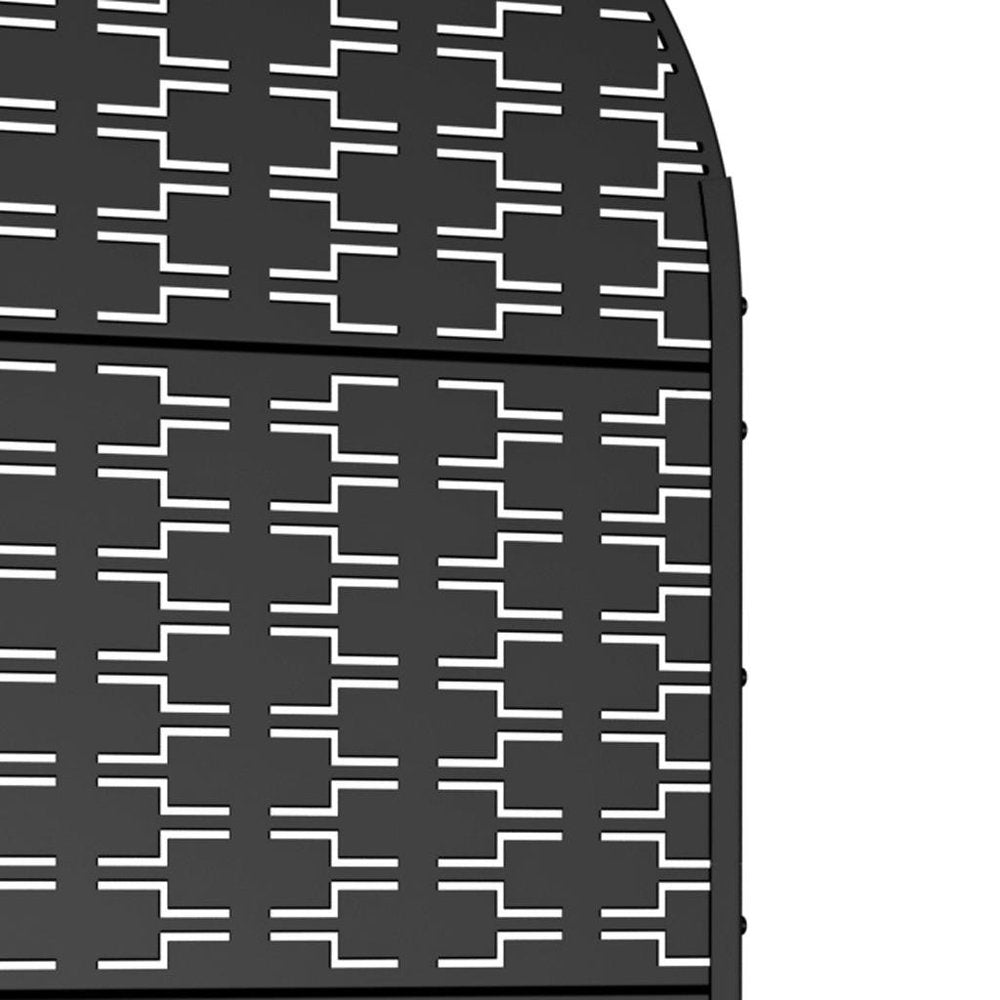 72" X 35" Black Metal Rectangular Planter Box