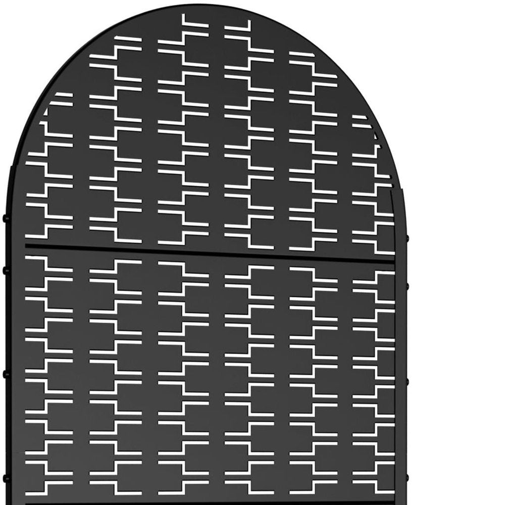 72" X 35" Black Metal Rectangular Planter Box