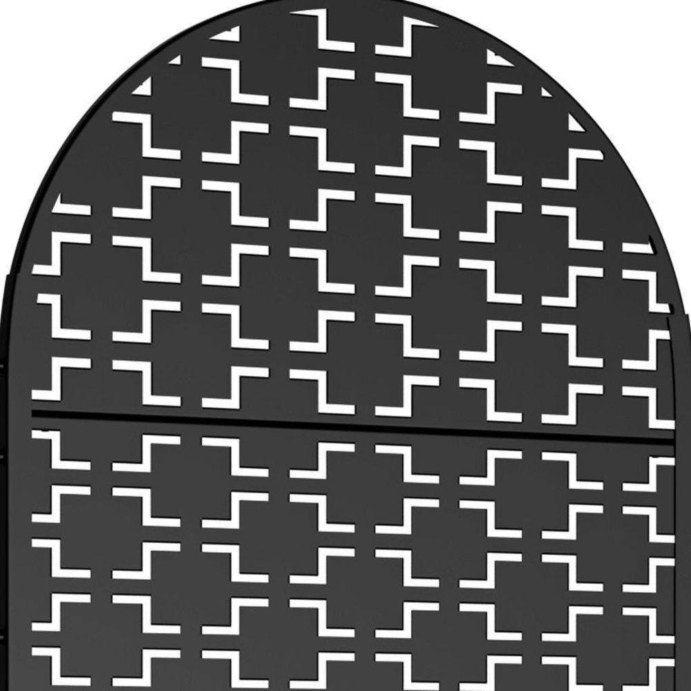 72" X 35" Black Metal Rectangular Planter Box