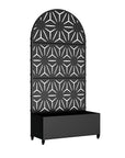 72" X 35" Black Metal Rectangular Planter Box