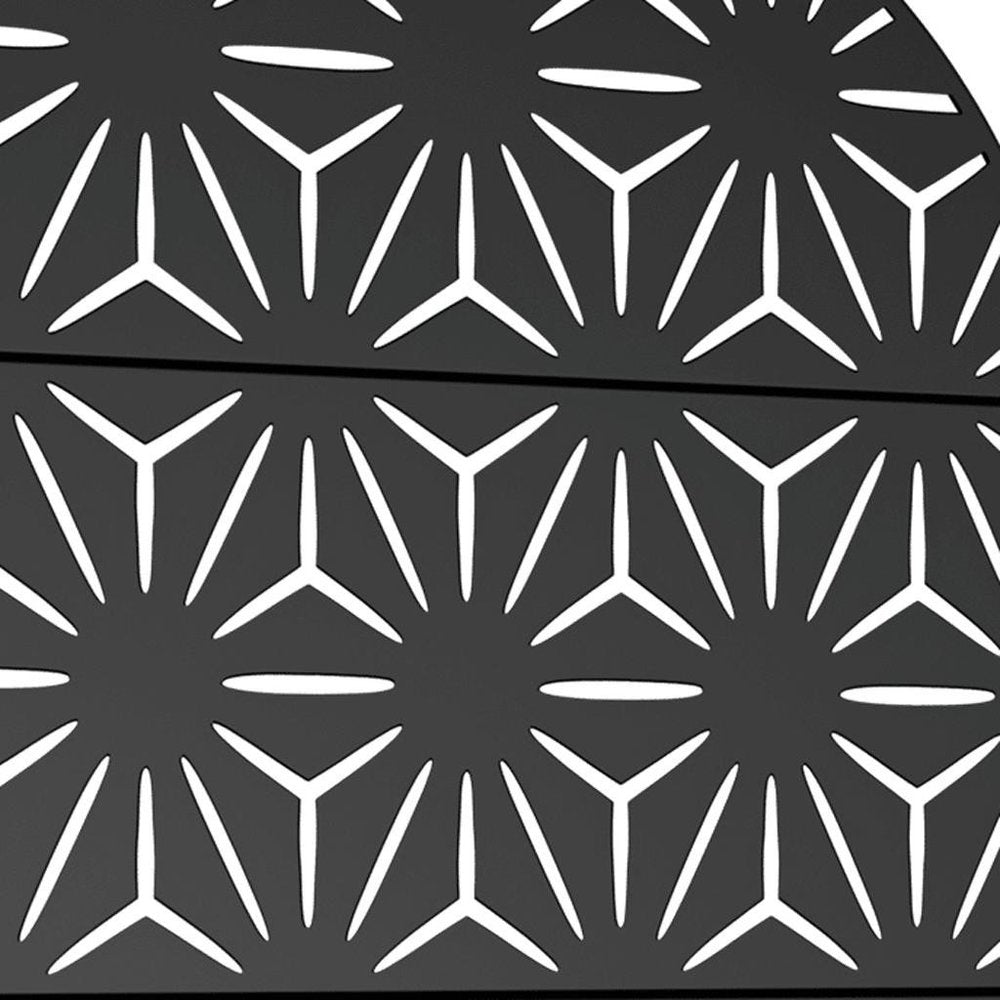 72" X 47" Black Metal Rectangular Planter Box