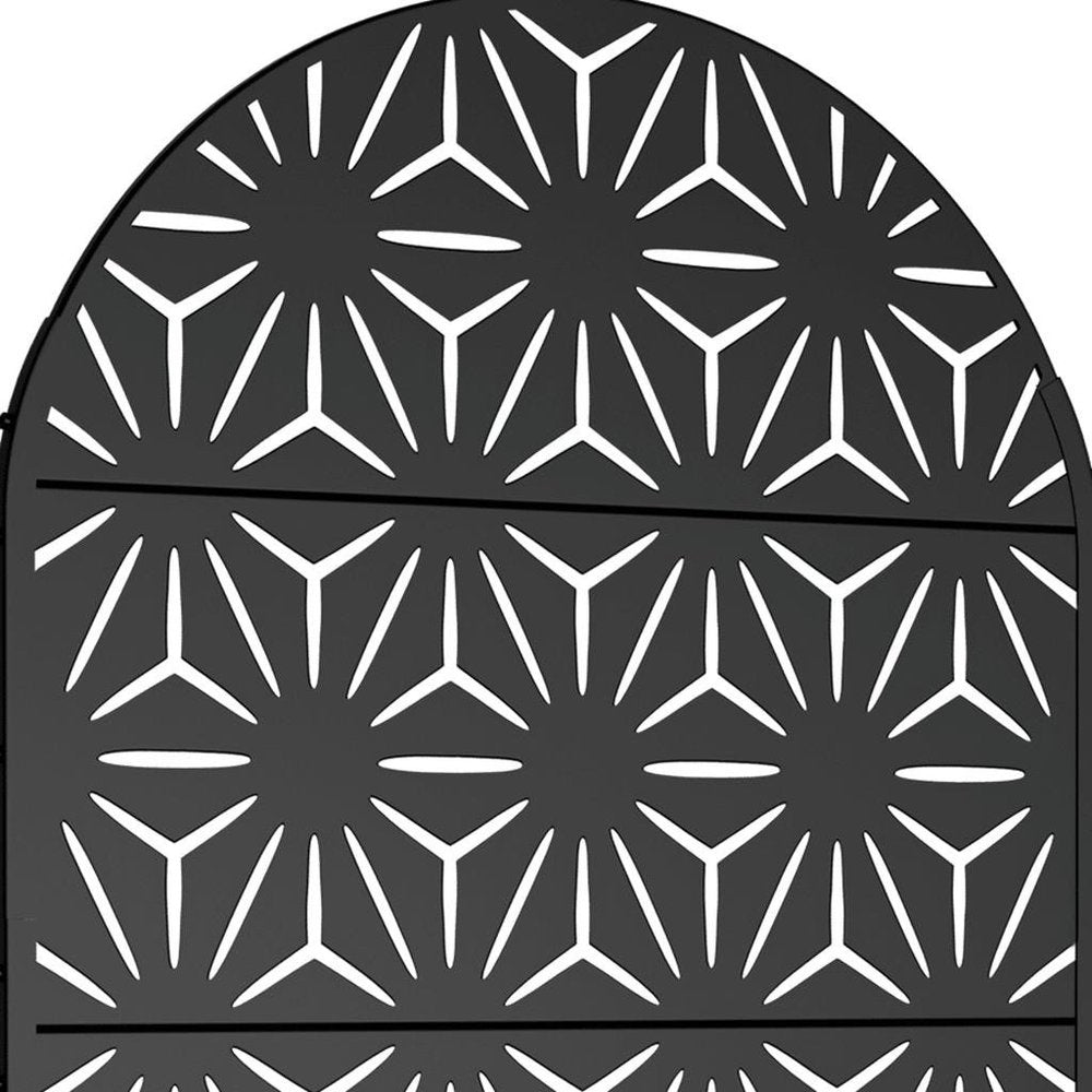 72" X 47" Black Metal Rectangular Planter Box