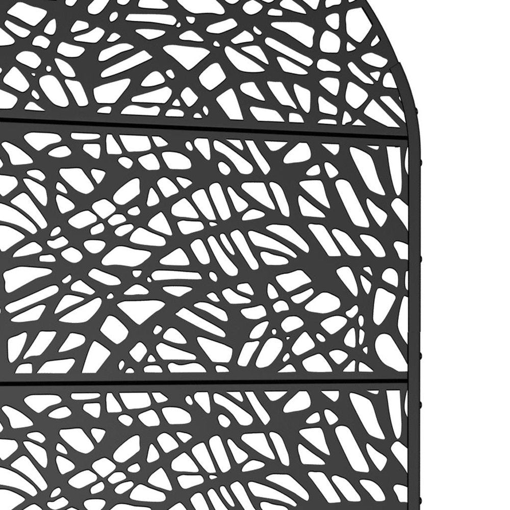 72" X 47" Black Metal Rectangular Planter Box