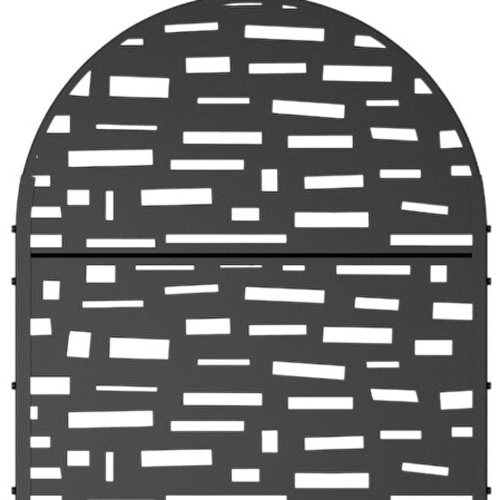 72" X 35" Black Metal Rectangular Planter Box