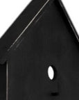 48" Black And White Solid Wood Birdhouse Welcome Porch Sign