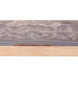 36" Gray And Natural Wood Agate Pattern Wall Mount Accent Shelf