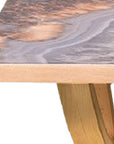 24" Gray And Natural Wood Wall Mounted Accent Shelf