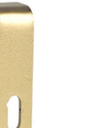 7" Set Of Two Gold Metal Wall Mounted Shelf Brackets