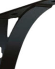 8" Set Of Two Black Curved Metal Wall Mounted Shelf Brackets