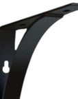 8" Set Of Two Black Curved Metal Wall Mounted Shelf Brackets