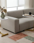 Set of Two White and Gold Faux Marble and Metal Oval End Tables