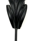Set of Six Black Steel Feather Wall Hooks