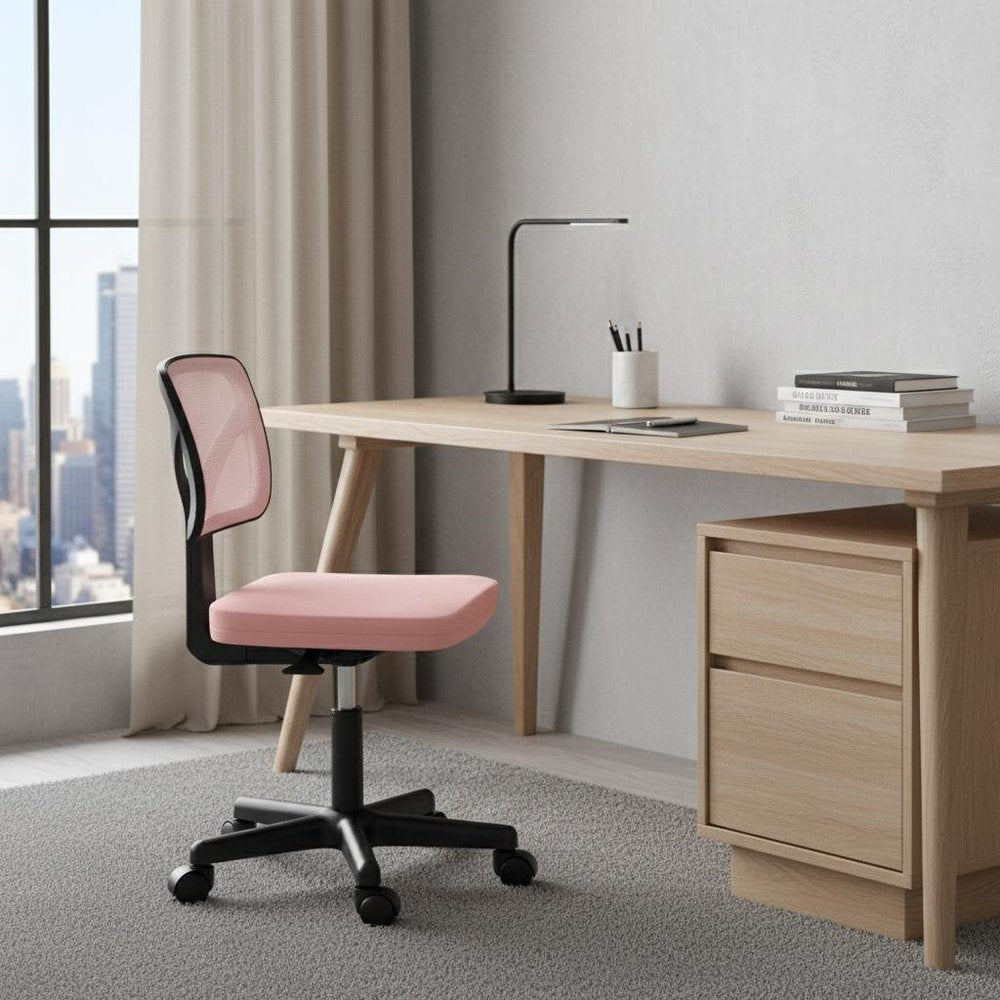 Black And Orange And Black Swivel Rolling Office Chair