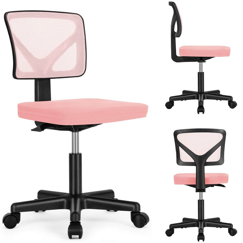Black And Orange And Black Swivel Rolling Office Chair