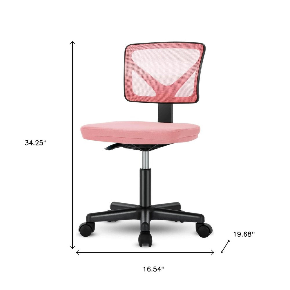 Black And Orange And Black Swivel Rolling Office Chair