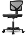 Black And Orange And Black Swivel Rolling Office Chair