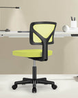 Black And Orange And Black Swivel Rolling Office Chair
