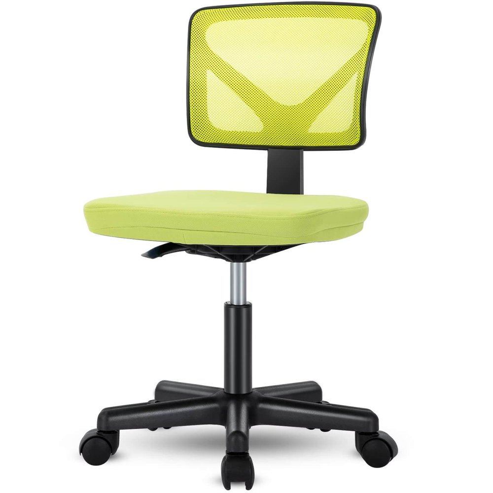 Black And Orange And Black Swivel Rolling Office Chair