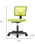 Black And Orange And Black Swivel Rolling Office Chair
