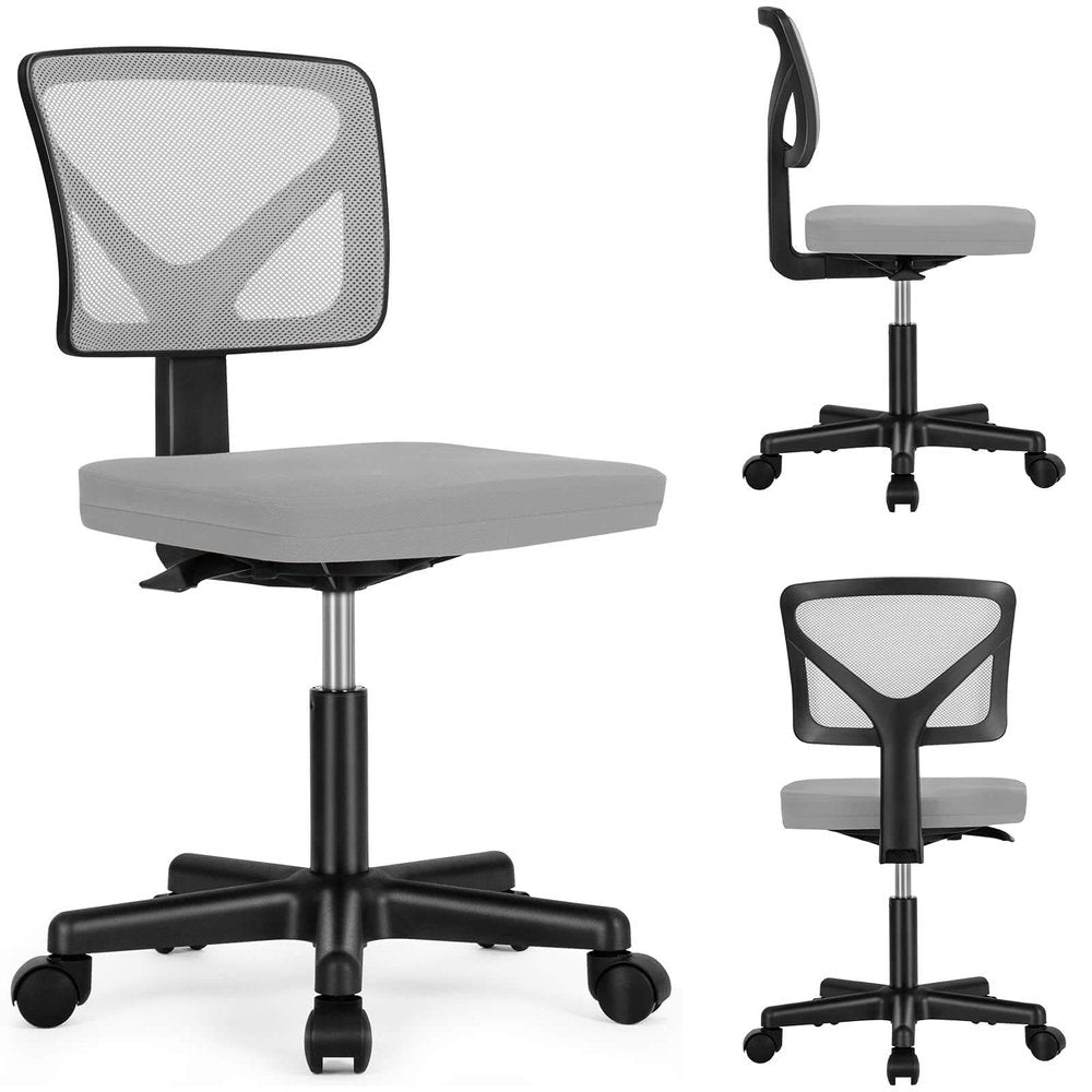 Black And Orange And Black Swivel Rolling Office Chair
