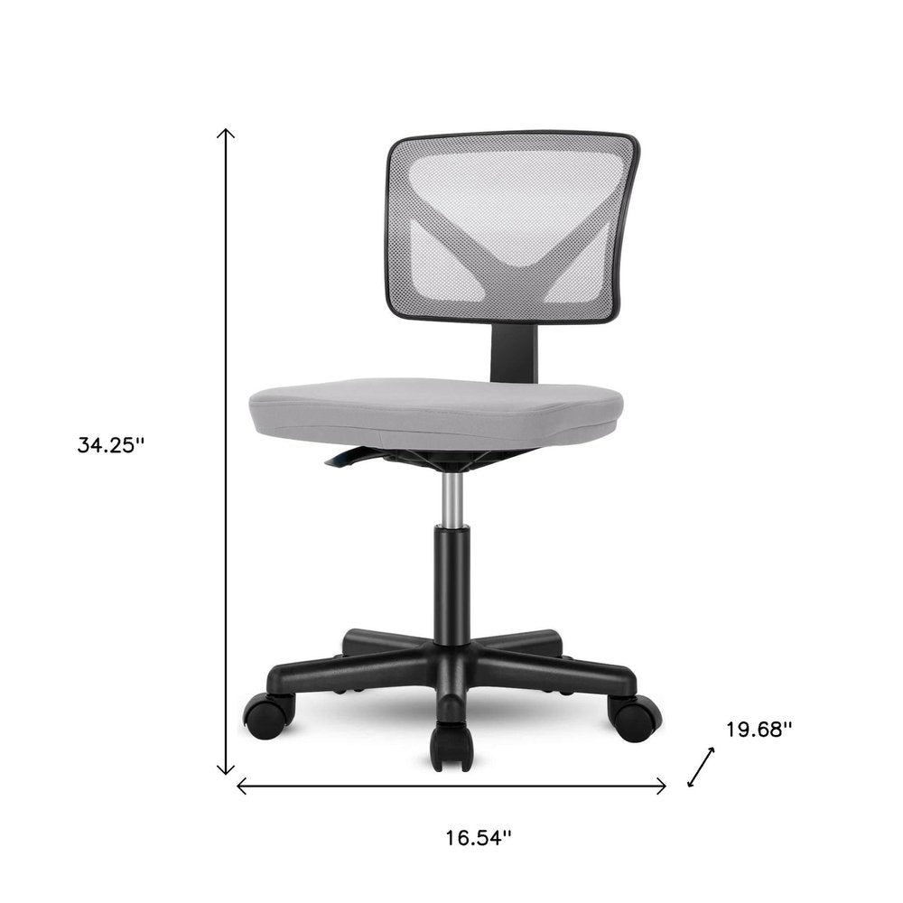 Black And Orange And Black Swivel Rolling Office Chair