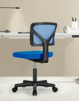 Black And Orange And Black Swivel Rolling Office Chair
