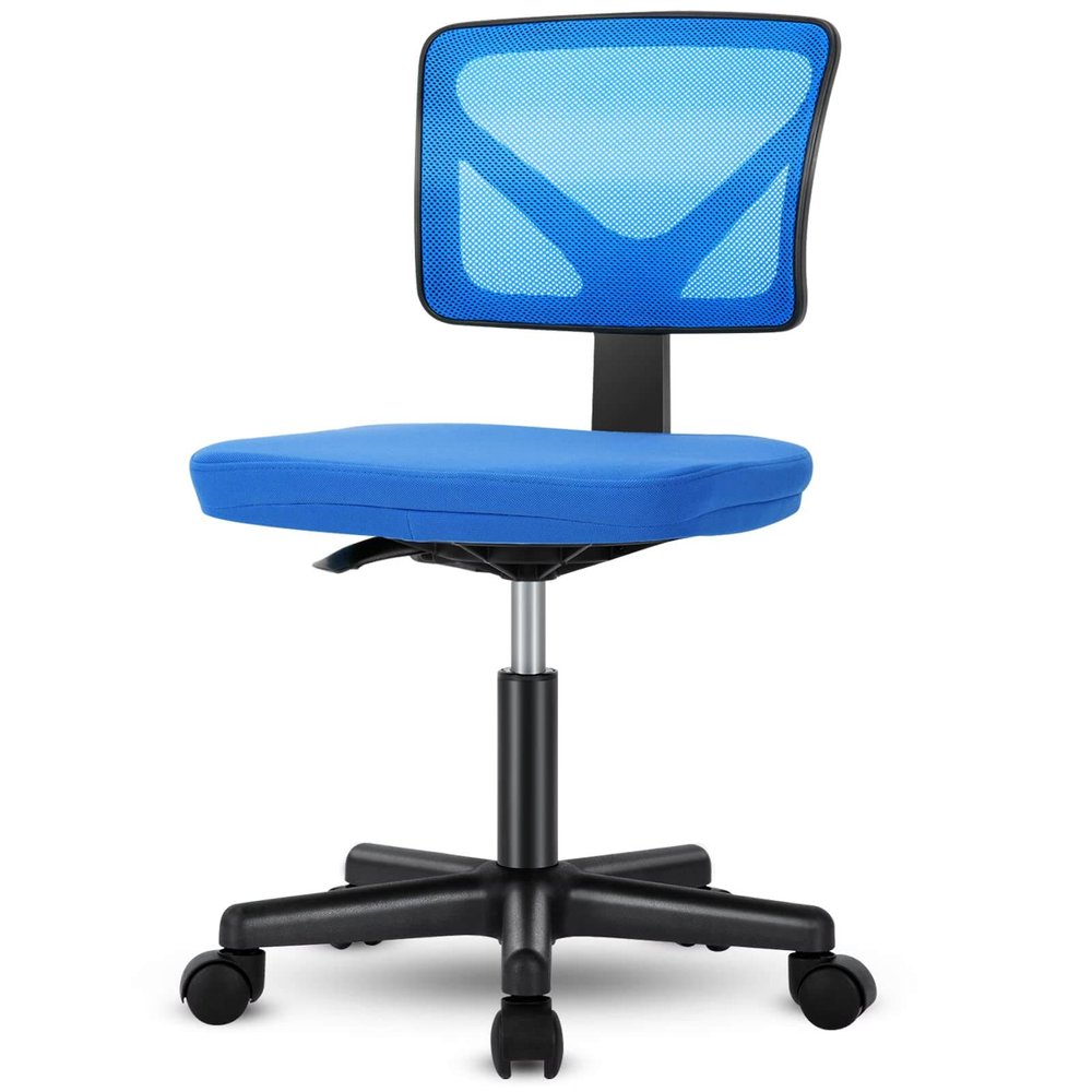 Black And Orange And Black Swivel Rolling Office Chair