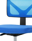 Black And Orange And Black Swivel Rolling Office Chair