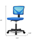 Black And Orange And Black Swivel Rolling Office Chair