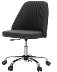 Pink and Silver Adjustable Height Swivel Rolling Office Chair