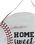 Set of Two Brown And White Home Sweet Home Wood Wall Decor