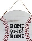 Set of Two Brown And White Home Sweet Home Wood Wall Decor