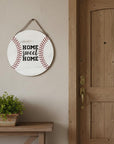 Set of Two Brown And White Home Sweet Home Wood Wall Decor