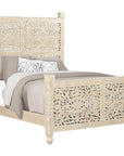 Three Piece White Solid Wood Bedroom Set